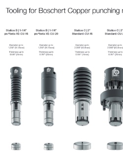 Tooling for Boschert Punching Machines